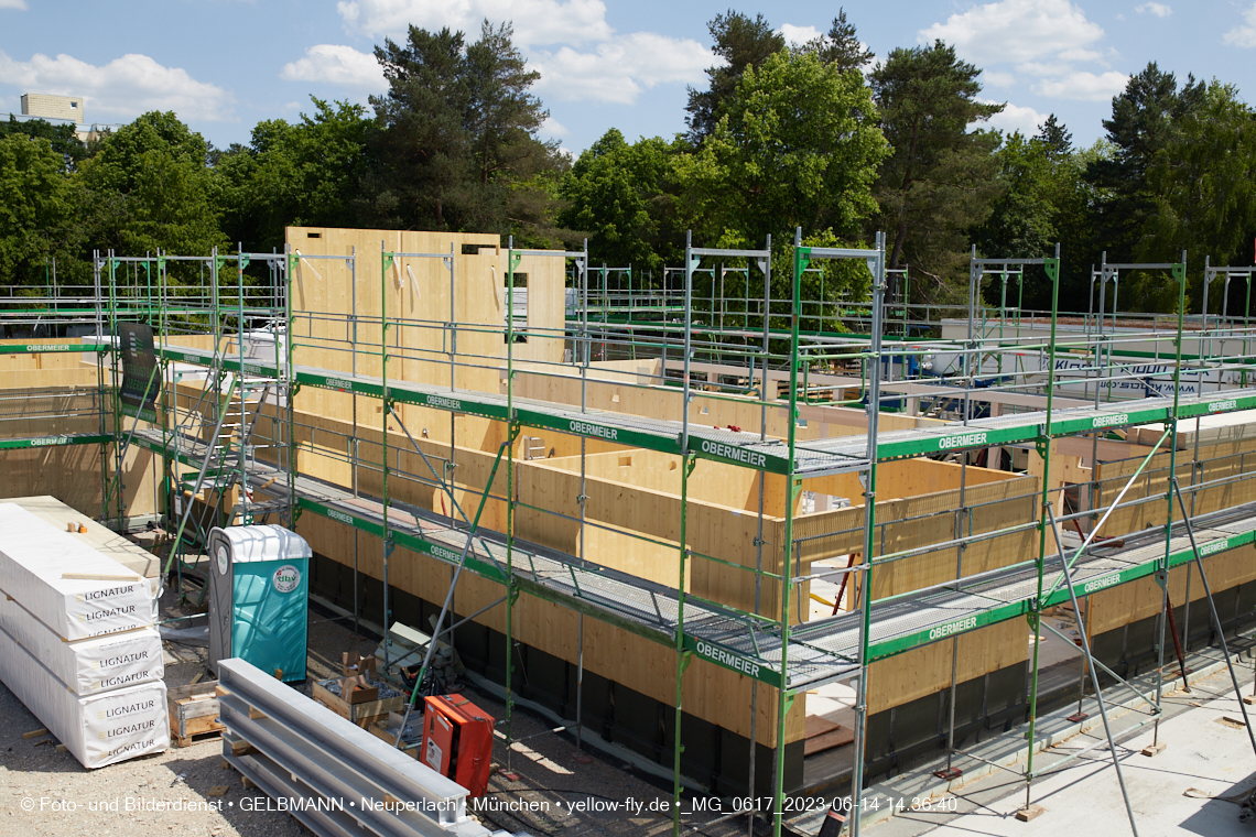 15.06.2023 - Neubau des Kindergartens und Hort für Kinder in der Quiddestraße in Neuperlach